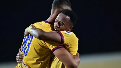 مباراة الحزم ضد العدالة في مباراة الصعود الحاسمة إلى دوري روشن السعودي 2025