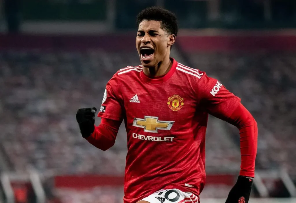 ماركوس راشفورد لاعب مانشستر يونايتد الإنجليزي