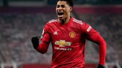 ماركوس راشفورد لاعب مانشستر يونايتد الإنجليزي