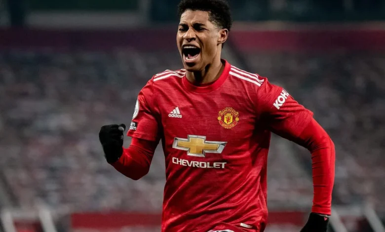 ماركوس راشفورد لاعب مانشستر يونايتد الإنجليزي