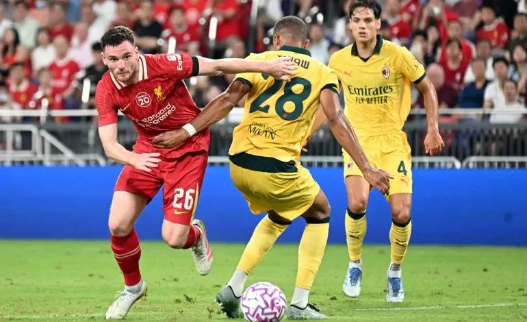 مباراة ليفربول وميلان في لقاء ودي