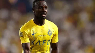 لحظة طرد ساديو ماني في مباراة النصر والاتحاد بكأس السوبر السعودي