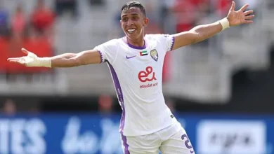 مباراة العين ودبا الفجيرة في دوري أدنوك الإماراتي للمحترفين