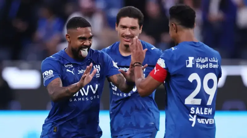 الهلال والأخدود في الدوري السعودي