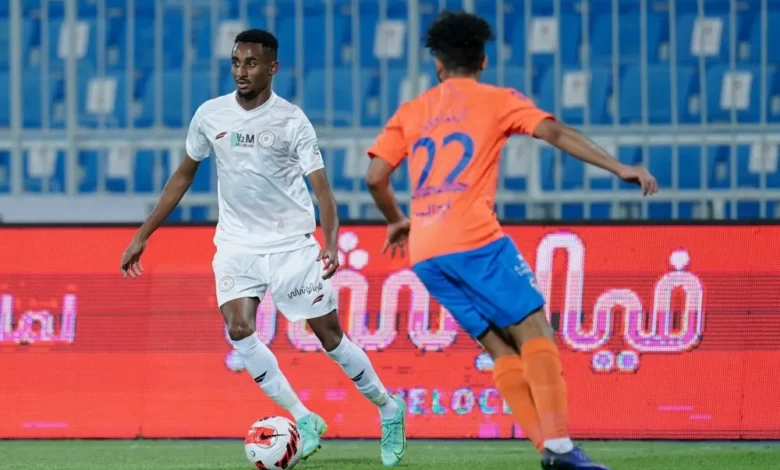 مباراة الفيحاء والشباب في الدوري السعودي