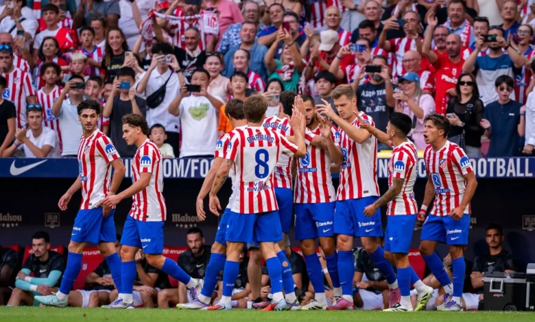 مباراة أتلتيكو مدريد وفرانكفورت في دوري أبطال أوروبا