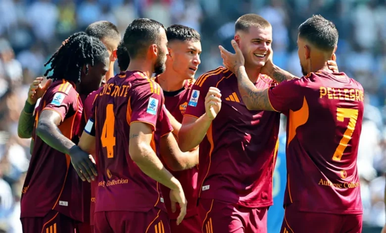 مباراة روما وهيلاس فيرونا في الدوري الايطالي