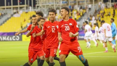 مباراة اليمن وعمان في الجولة الثالثة من كأس الخليج للناشئين