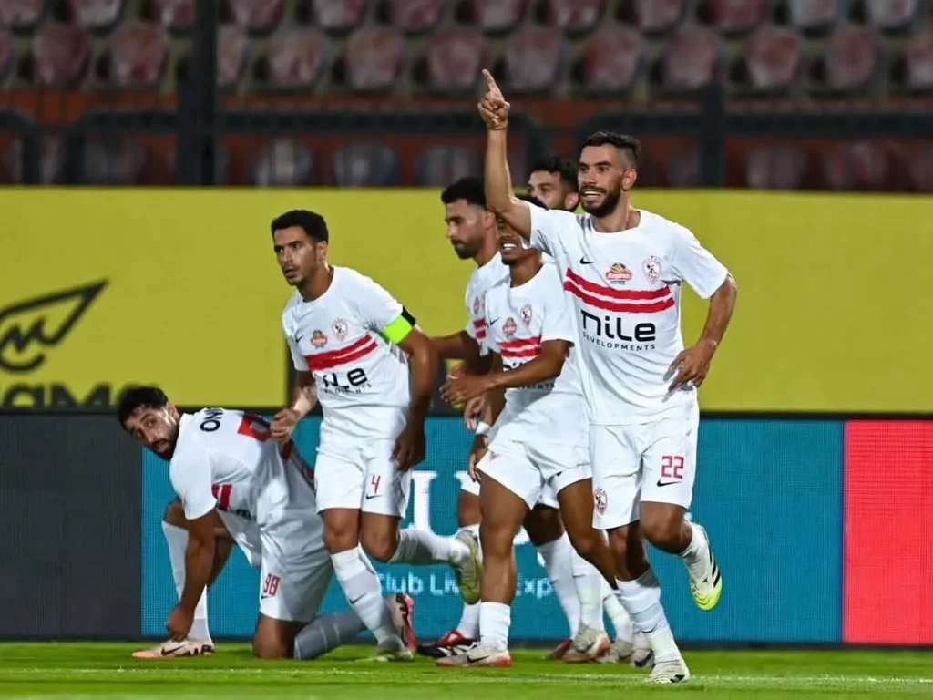 مبارااة الزمالك والمصري اليوم في الدوري المصري