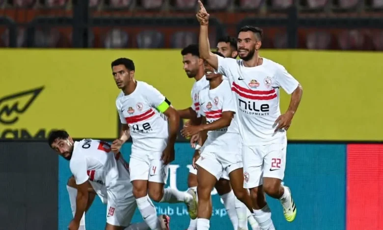 مبارااة الزمالك والمصري اليوم في الدوري المصري