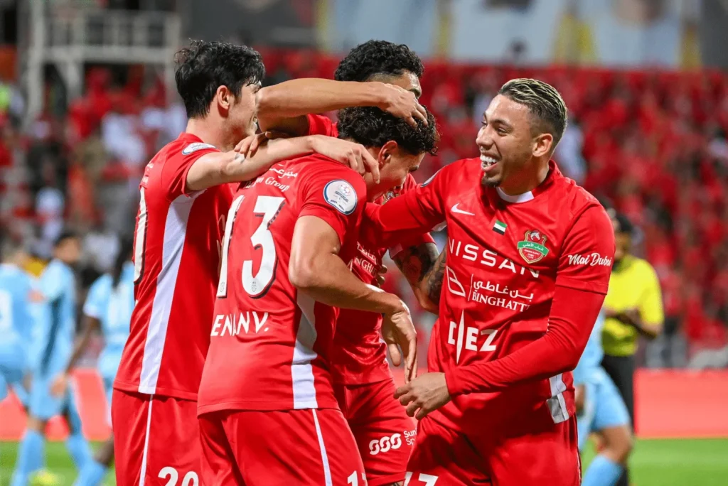 مباراة النصر ضد شباب الأهلي في الدوري الإماراتي