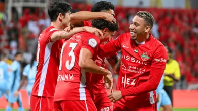 مباراة النصر ضد شباب الأهلي في الدوري الإماراتي