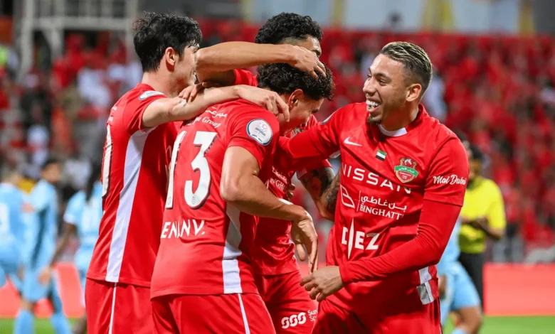 مباراة النصر ضد شباب الأهلي في الدوري الإماراتي