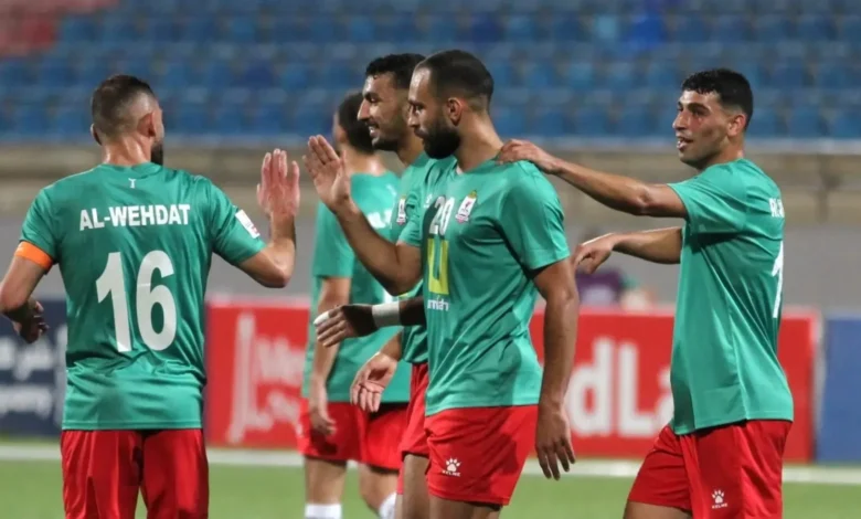 مباراة الوحدات والجزيرة في الدوري الأردني