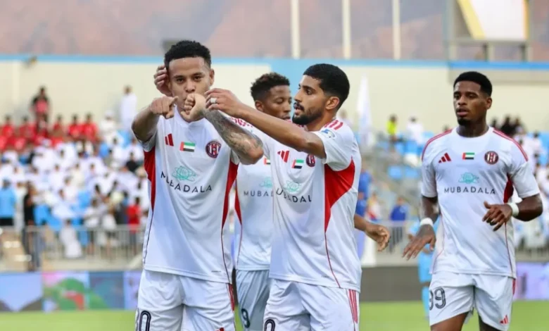 مباراة الجزيرة والبطائح في دوري أدنوك الإماراتي للمحترفين
