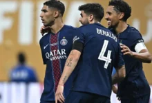 مباراة باريس سان جيرمان وليون في الدوري الفرنسي