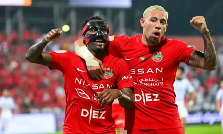 مباراة شباب الأهلي ضد خورفكان اليوم في دوري أدنوك للمحترفين