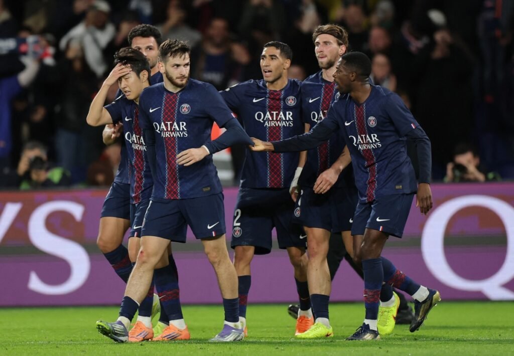 مباراة باريس سان جيرمان ورين في الدوري الفرنسي