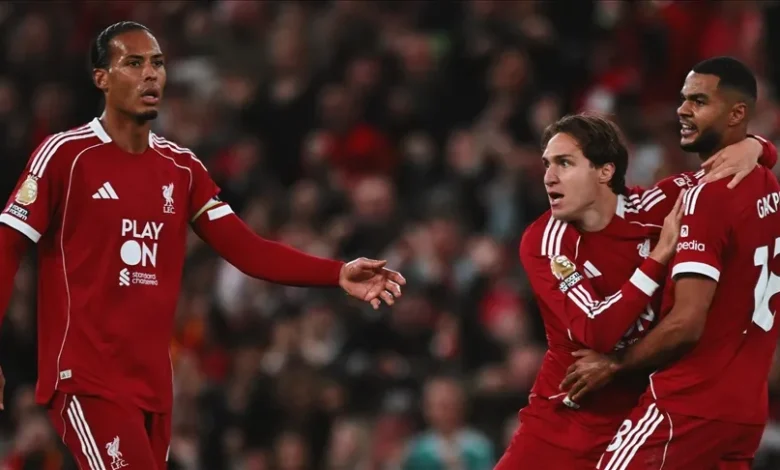 مباراة ليفربول وليدز يونايتد في الجولة 15 من الدوري الإنجليزي